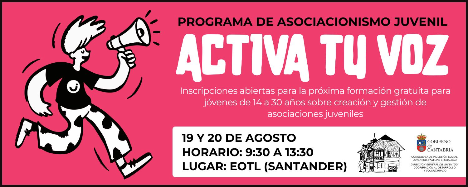 Activa tu voz programa asociacionismo juvenil